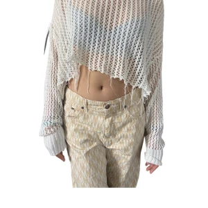 Stickad tröja oversized - Croppad stickad tröja<3