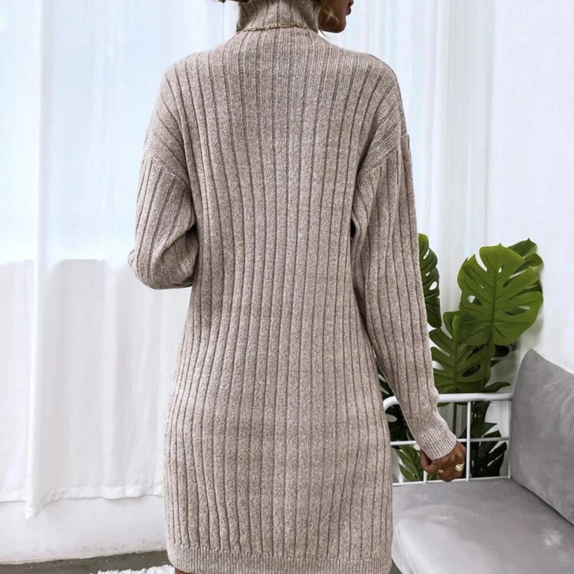 Stickad klänning - 90