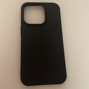 iPhone 14pro skall  - Svart silikon mobilskal aldrig använda 