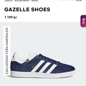 Adidas Gazelle - Adidas Gazelle skor i storlek 36 2/3 men passar perfekt på mig som vanligtvis har storlek 38. Kan tänkas gå ner i pris lite vid snabb affär! Köparen står för frakten