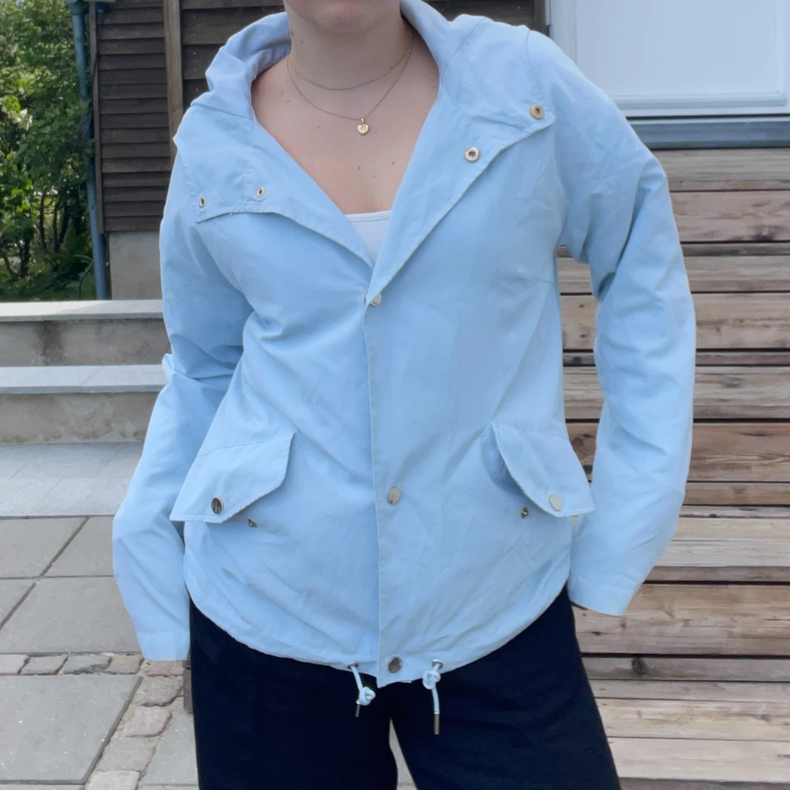 Ljusblå vårjacka - 91
