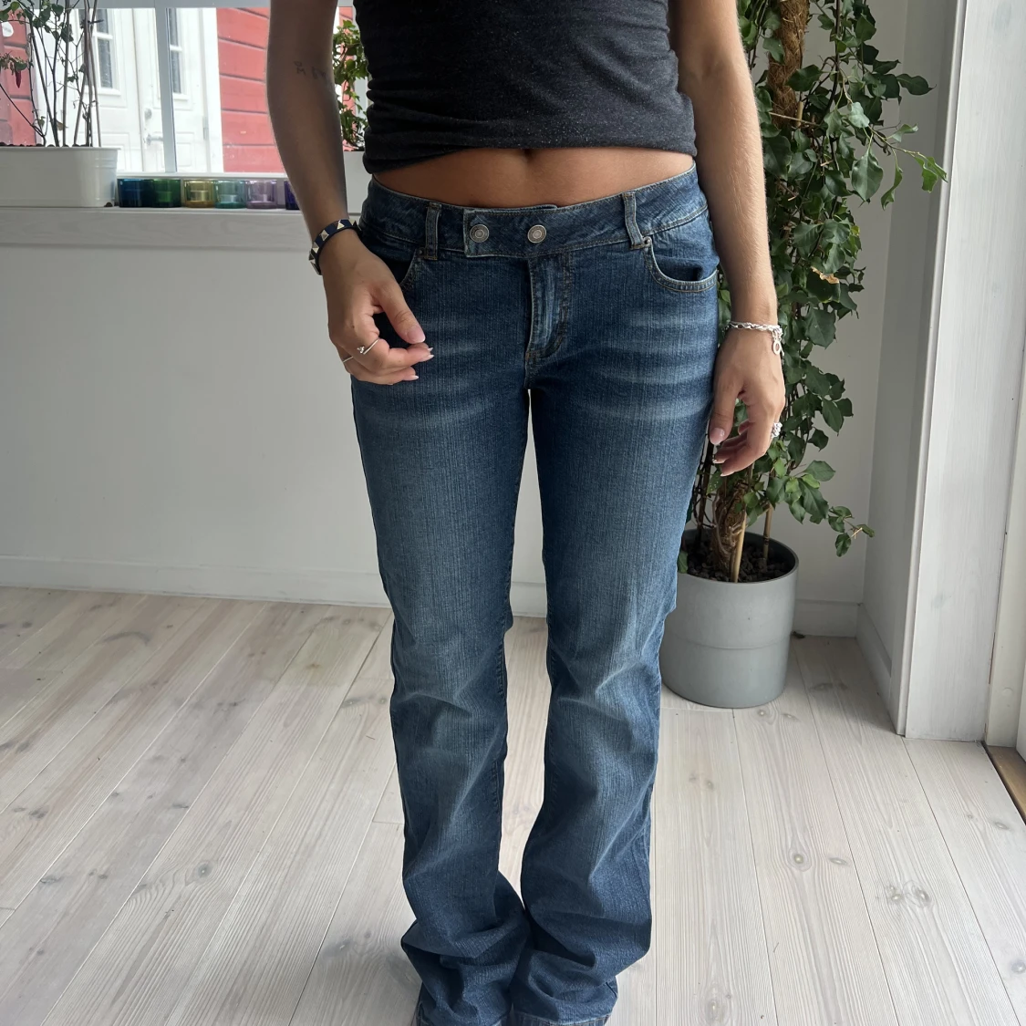 Lågmidjade jeans