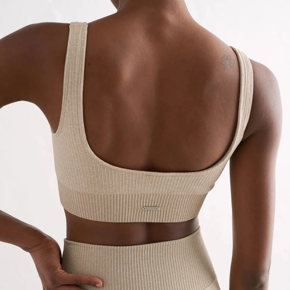 AIM’N beige ribbed seamless bra  - 90