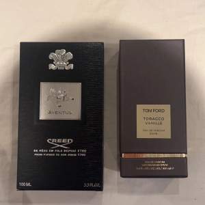 Säljer en creed aventus 100ml och en Tom ford tobacco vanille 100ml, pris kan diskuteras privv