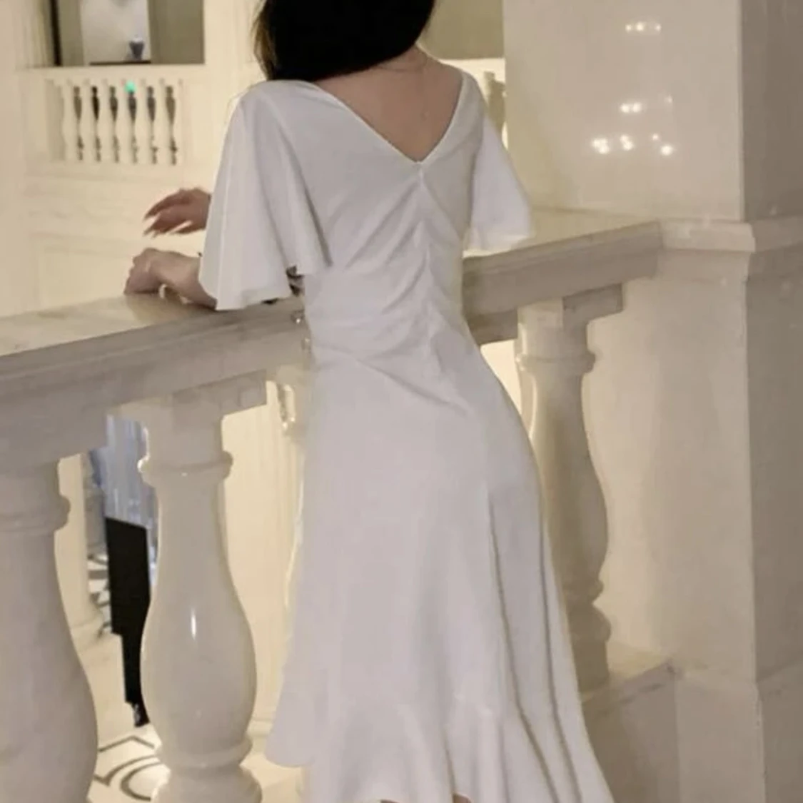 Vit klänning  - 90