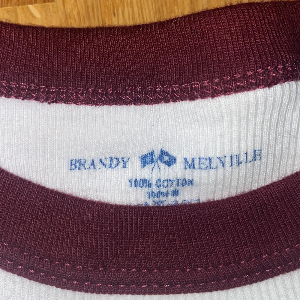 Säljer min jätte fina t shirt från brandy Melville knappt använd super bra skick och material ❤️🥰. T-shirts.