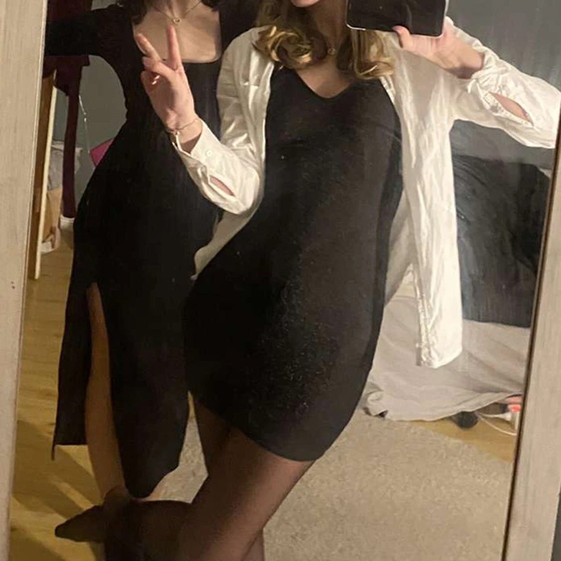 Glittrig nyårsklänning🖤