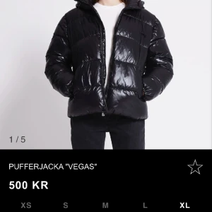 Jacka - svart vinterjacka/pufferjacka som nu är slutsåld från lager157 i storlek Xs, helt ny med prislapp kvar. Säljer då jag ej hann lämna tillbaka den. Köpte för 500kr.  pris går alltid att diskutera  (som referens så bär modellen på första bilden storlek S)