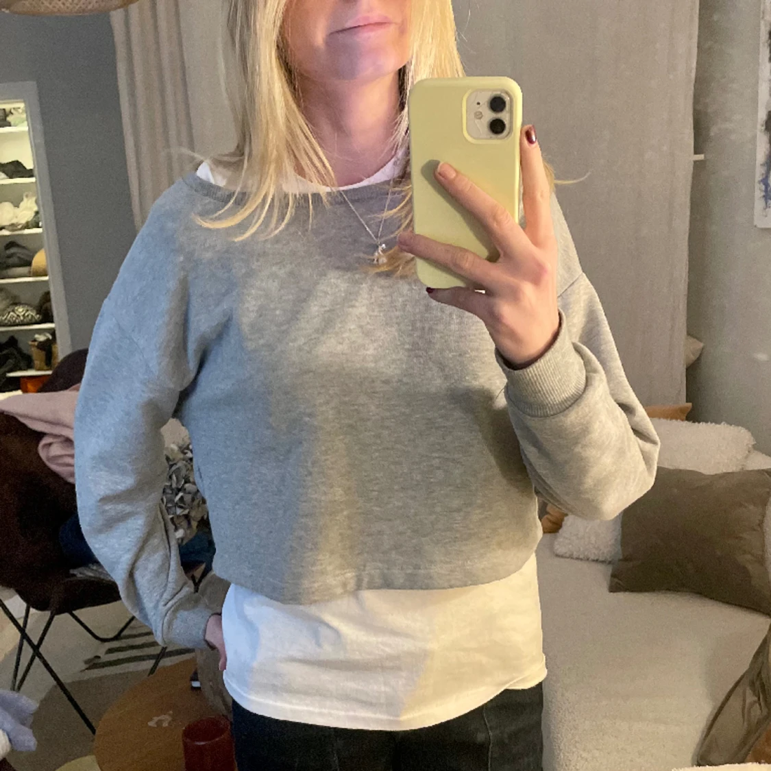 Croppad sweatshirt - 90