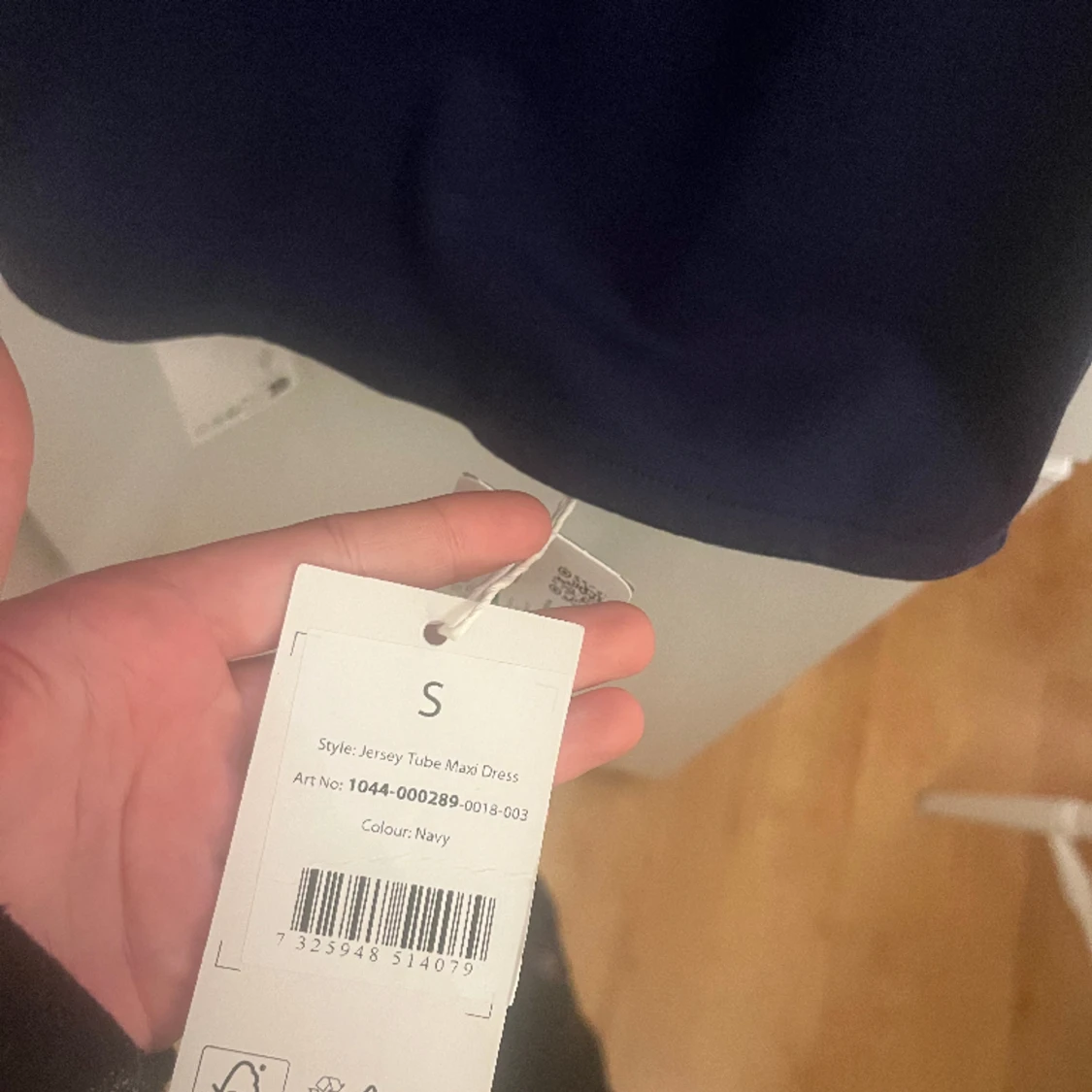 Blå långklänning - 90