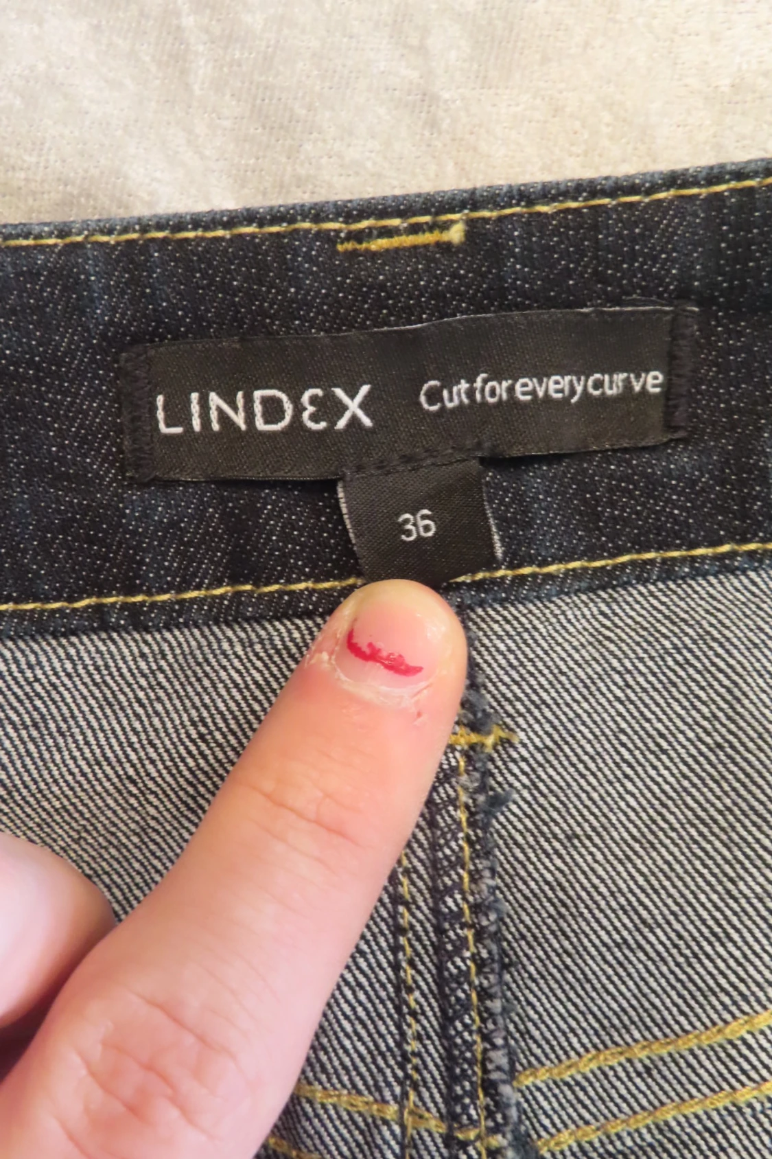 Svart jeans kjol  - 91