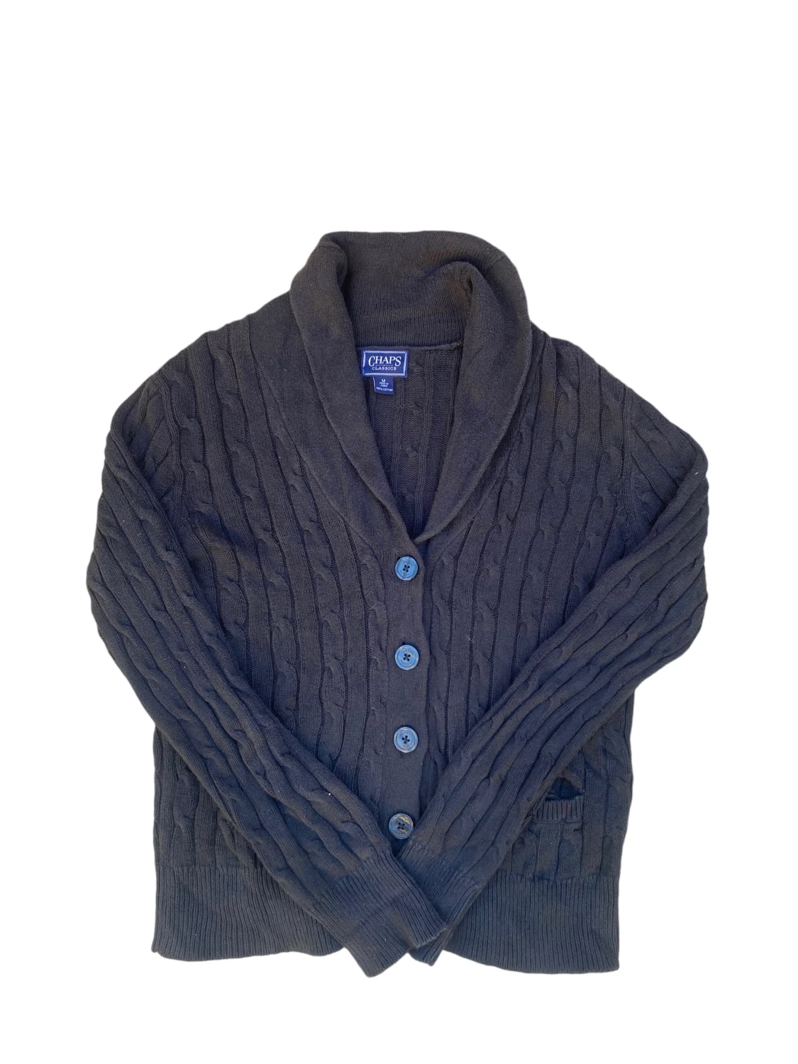 Svart knapptröja - 90