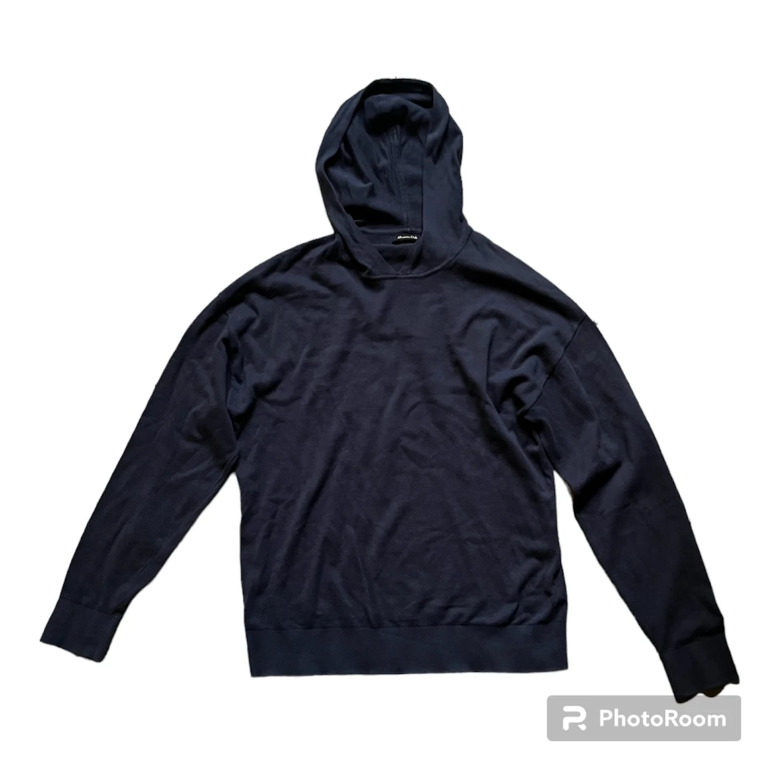 Massimo Dutti stickad luvtröja Navy