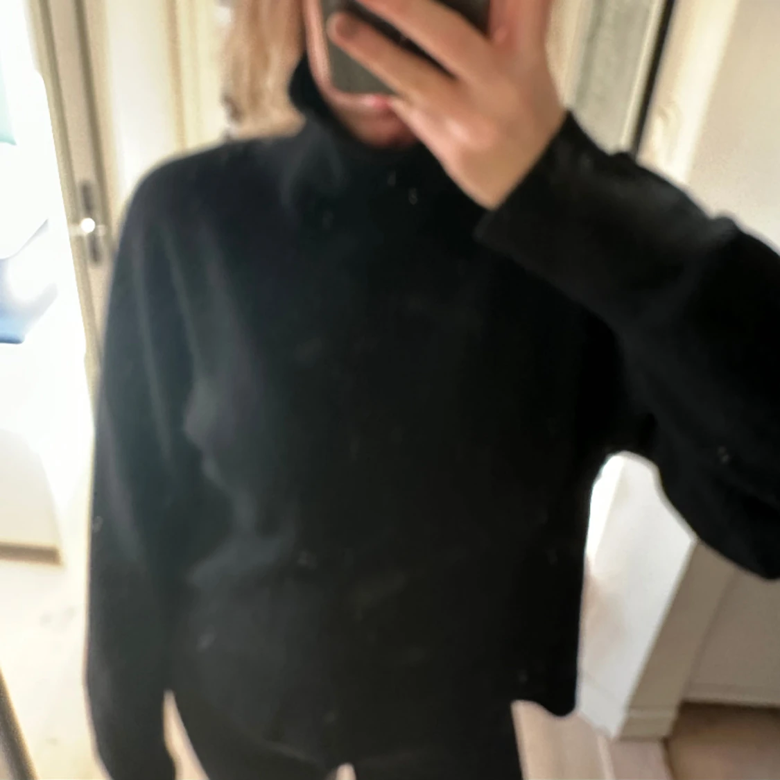 Svart Kashmirtröja  - 91