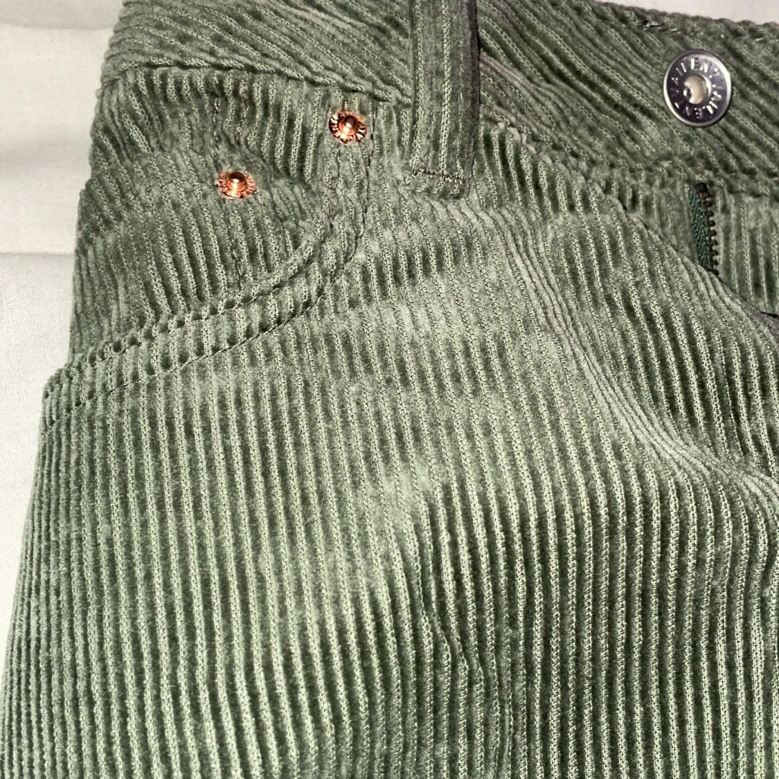 Gröna manchesterbyxor - 90