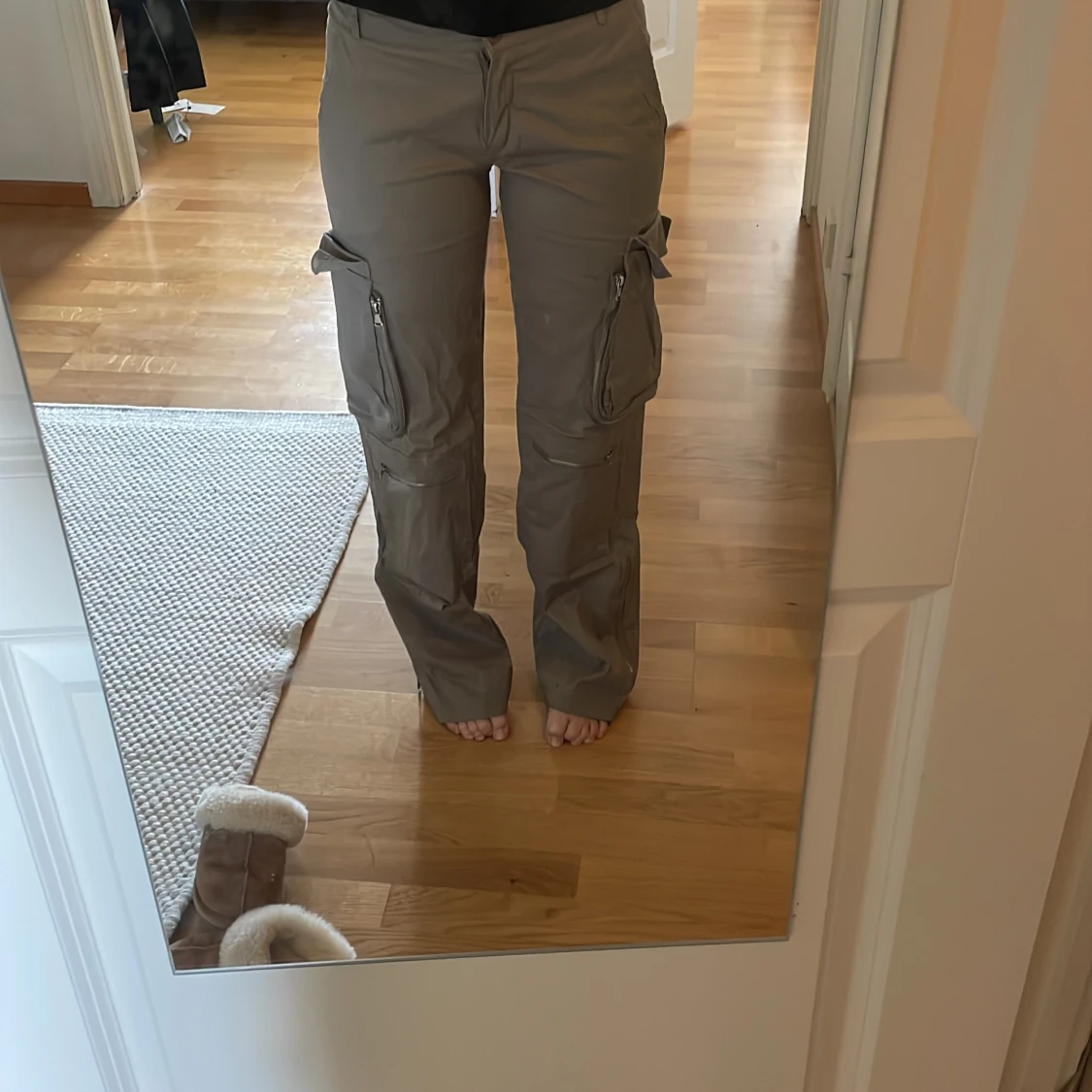 Lågmidjade cargopants - 90