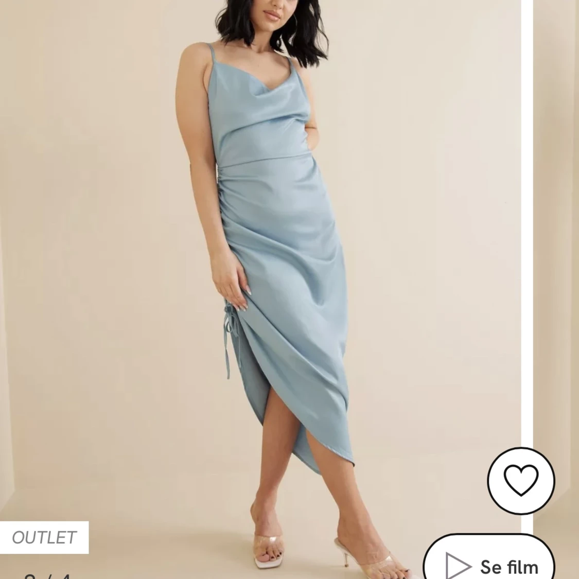 Festklänning i satin - 90