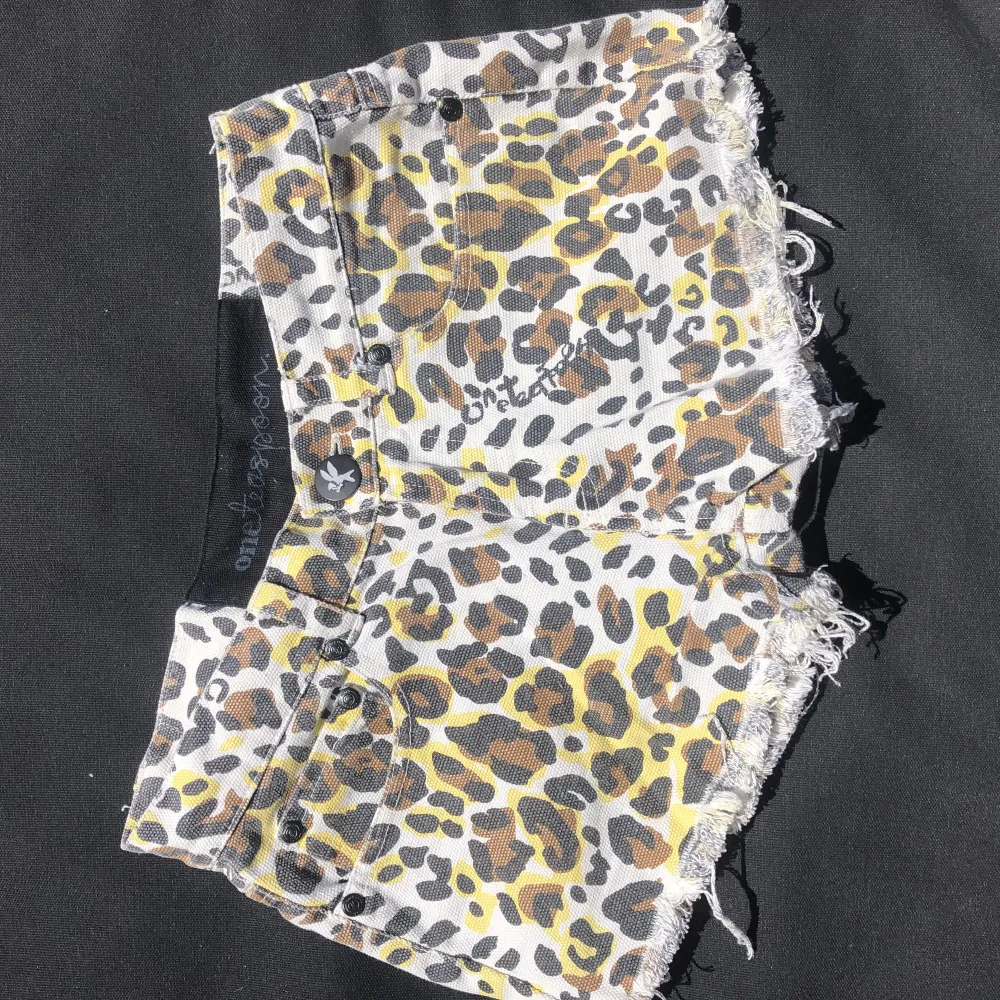 One Teaspoon Leopard Print Shorts 🐯 Used to be long pants that I cut off ✂️  Vintage feel 💫 Stretchy fabric. Shorts.