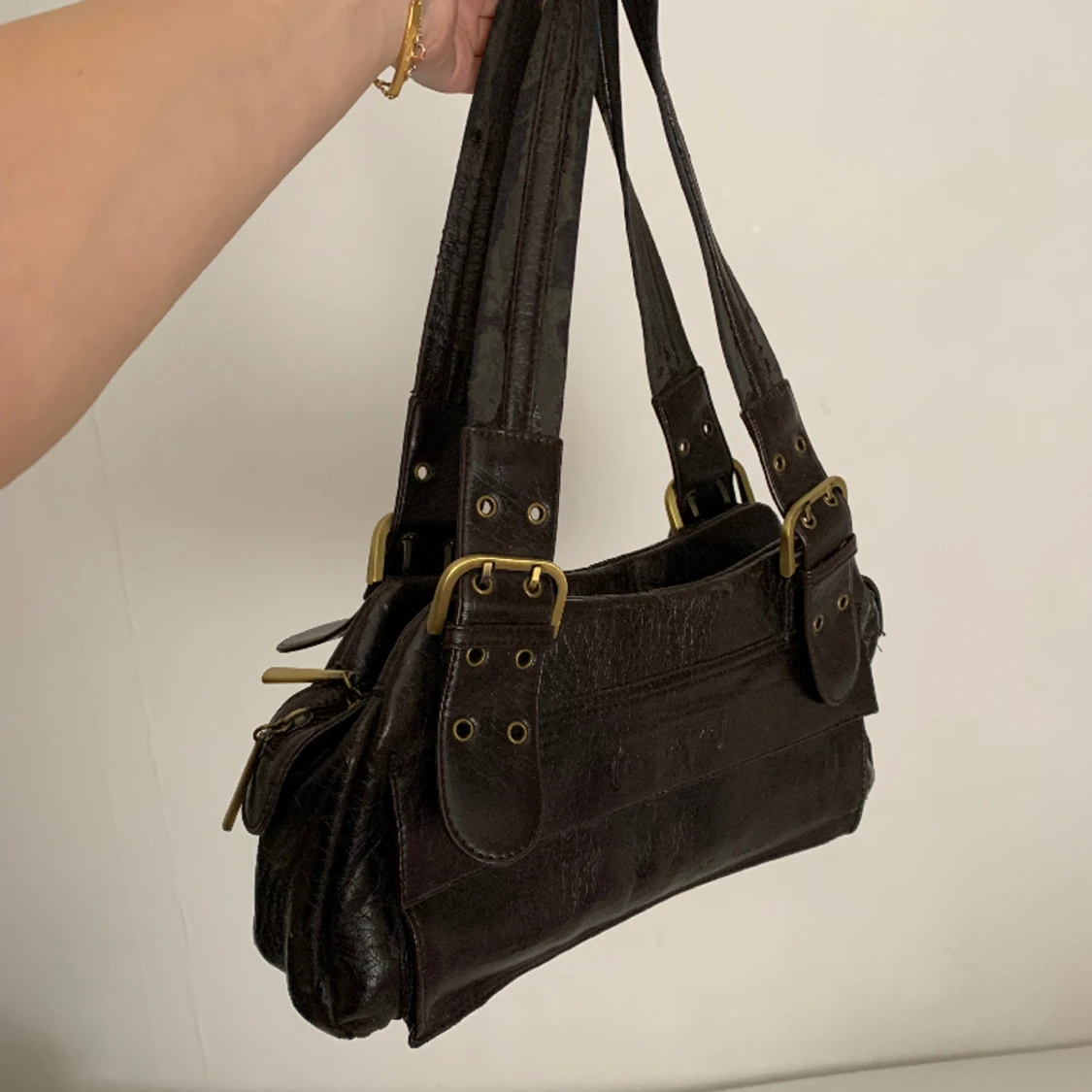 Brun handväska  - 90