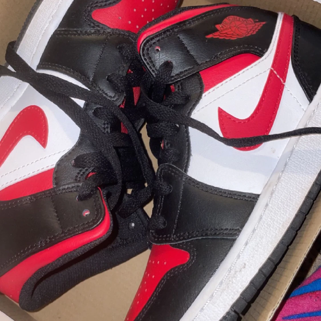 Air Jordan 1mid Alternate Bred Toe (Gd - 91
