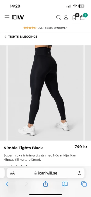 Icaniwill tights  - I can i Will tights svart helt nya i sin plast förpackning. Stl s kan klippas i längden