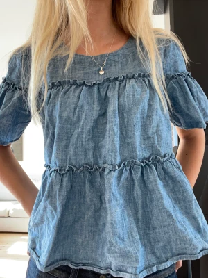 Blå blus - Söt blus