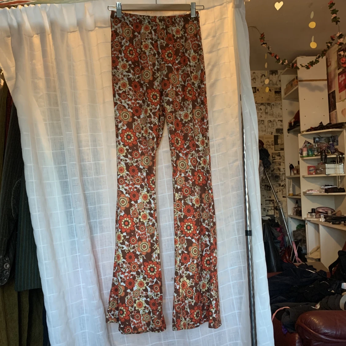 Blommiga bootcut  - 90