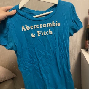 Abercrombie & Fitch tröja - Blå abercrombie & fitch tröja som inte kommer till användning, storlek L men passar mig med S perfekt