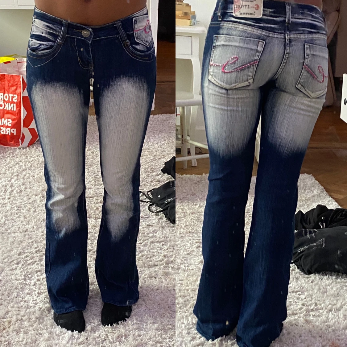 Lågmidjadebootcut jeans 😍