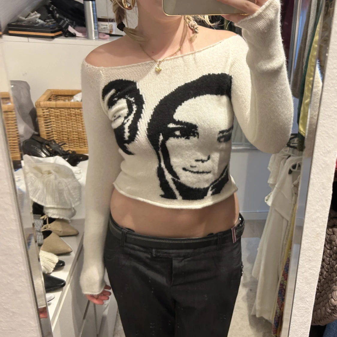 tröja med tryck  - 90