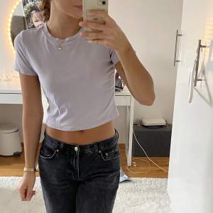 Croppad t-shirt från Zara, superskön och fin men används inte. Stl. M men passar även Xs/S 