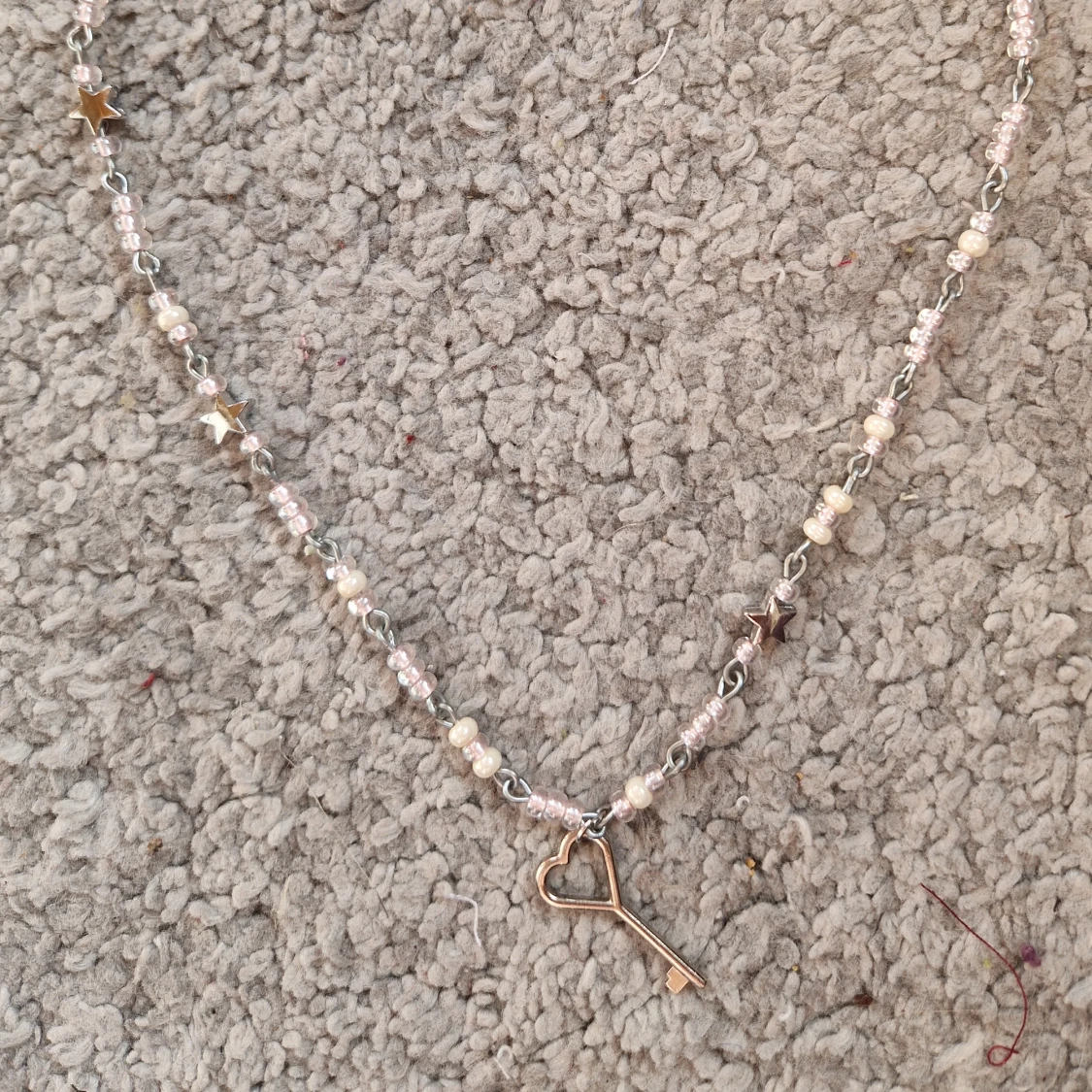 Halsband med hjärtnyckel - 90