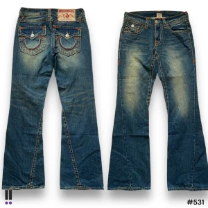 true religion jeans 531 - 💜Model: Joey Super T 💜Tag: w32 💜Waist: 40cm 💜Inseam: 83cm 💜Outseam: 110cm 💜Leg opening: 25cm 💜Flaws: FLAWLESS