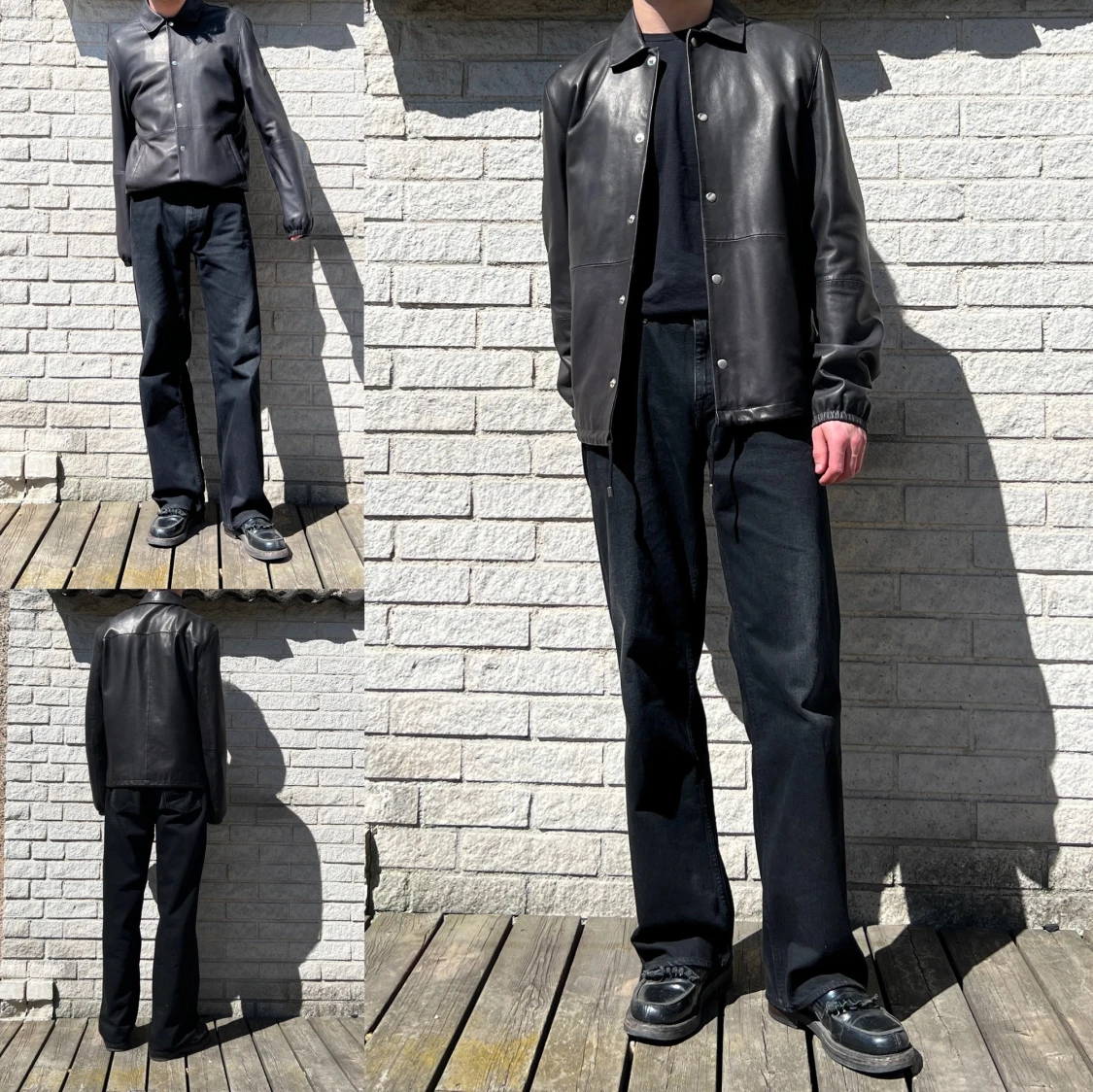 BLK DNM SKINNJACKA I NAPPALÄDER