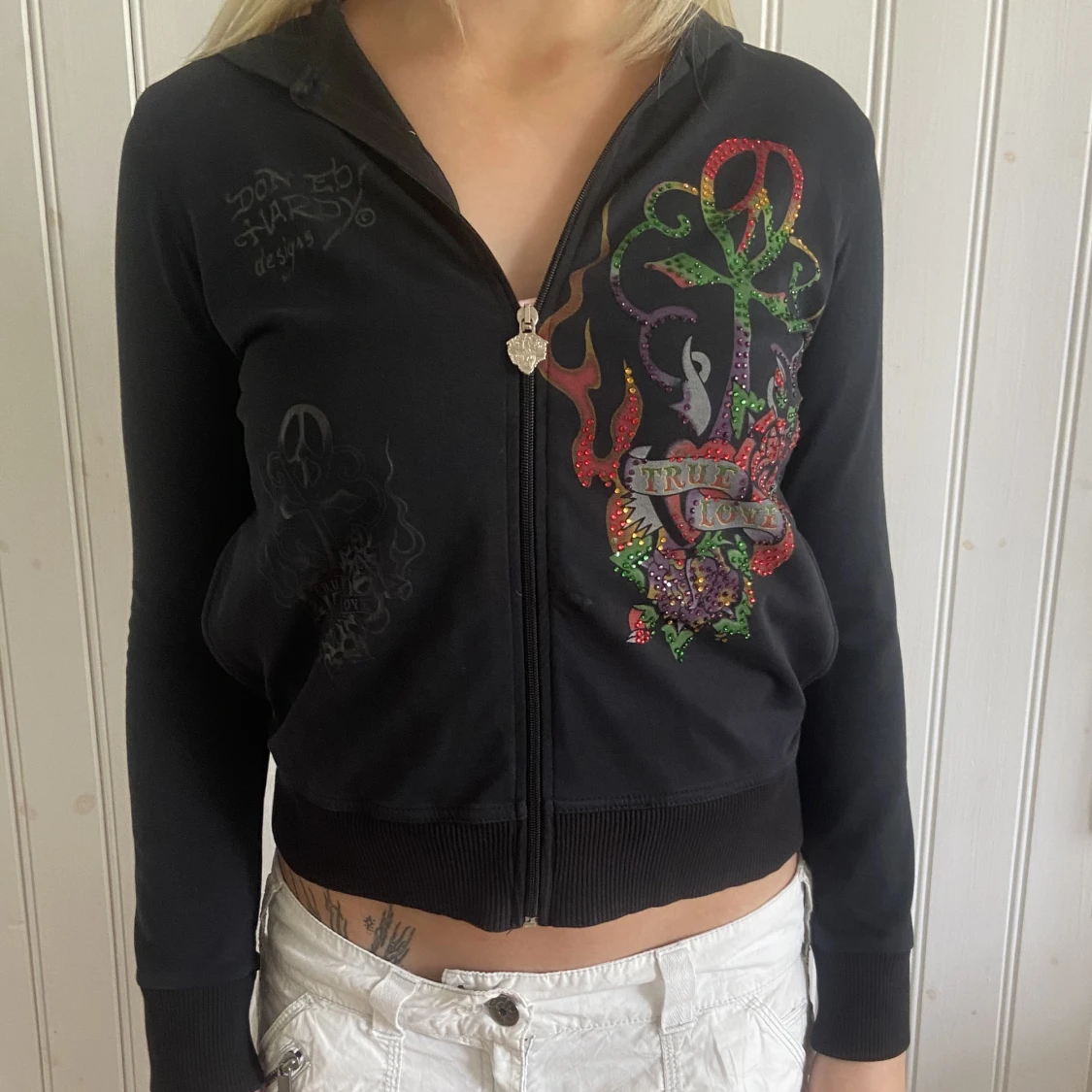 Ed hardy zip!