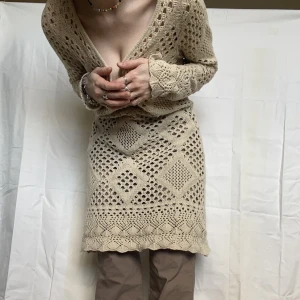 Lång stickad tröja/tunika - Inte använd mycket alls