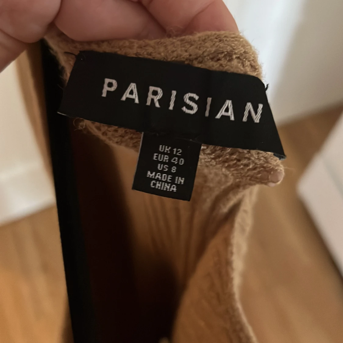 Rib-knit Enkel Sweater Klänning - 91