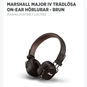 Marshall hörlurar - Använda ca 3 gånger, inga defekter! Laddarsladd samt box medföljer⭐️ frakt tilkommer 