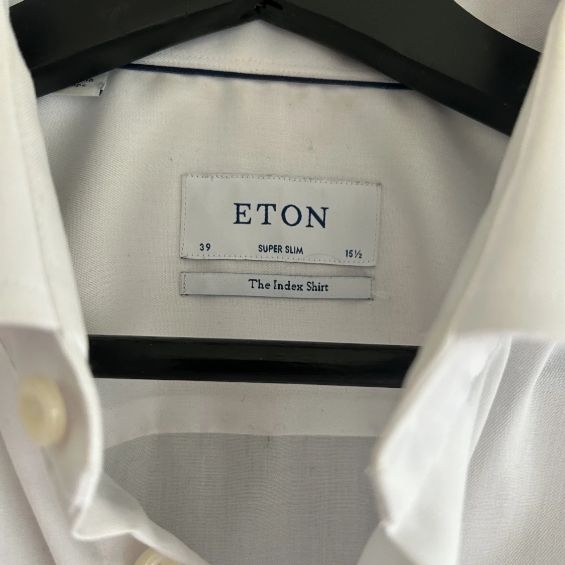 Vit eton skjorta  - 90