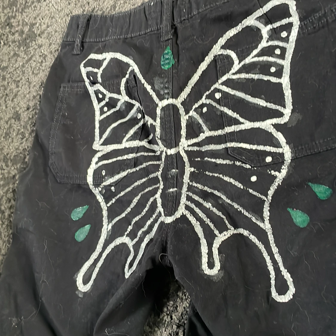 Svarta cargo shorts  - 91