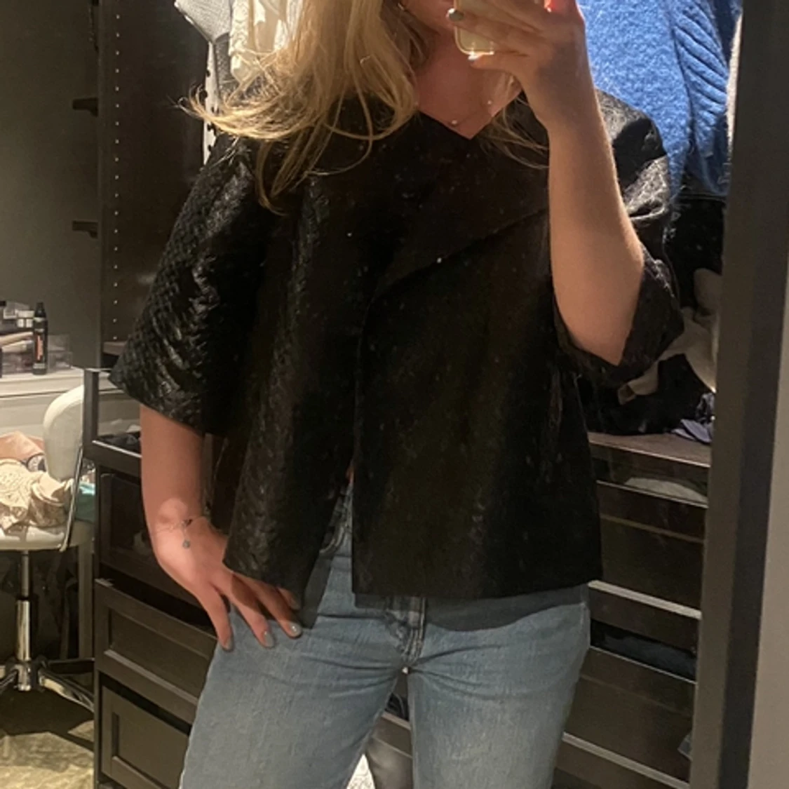 Trekvartsärmad jacka