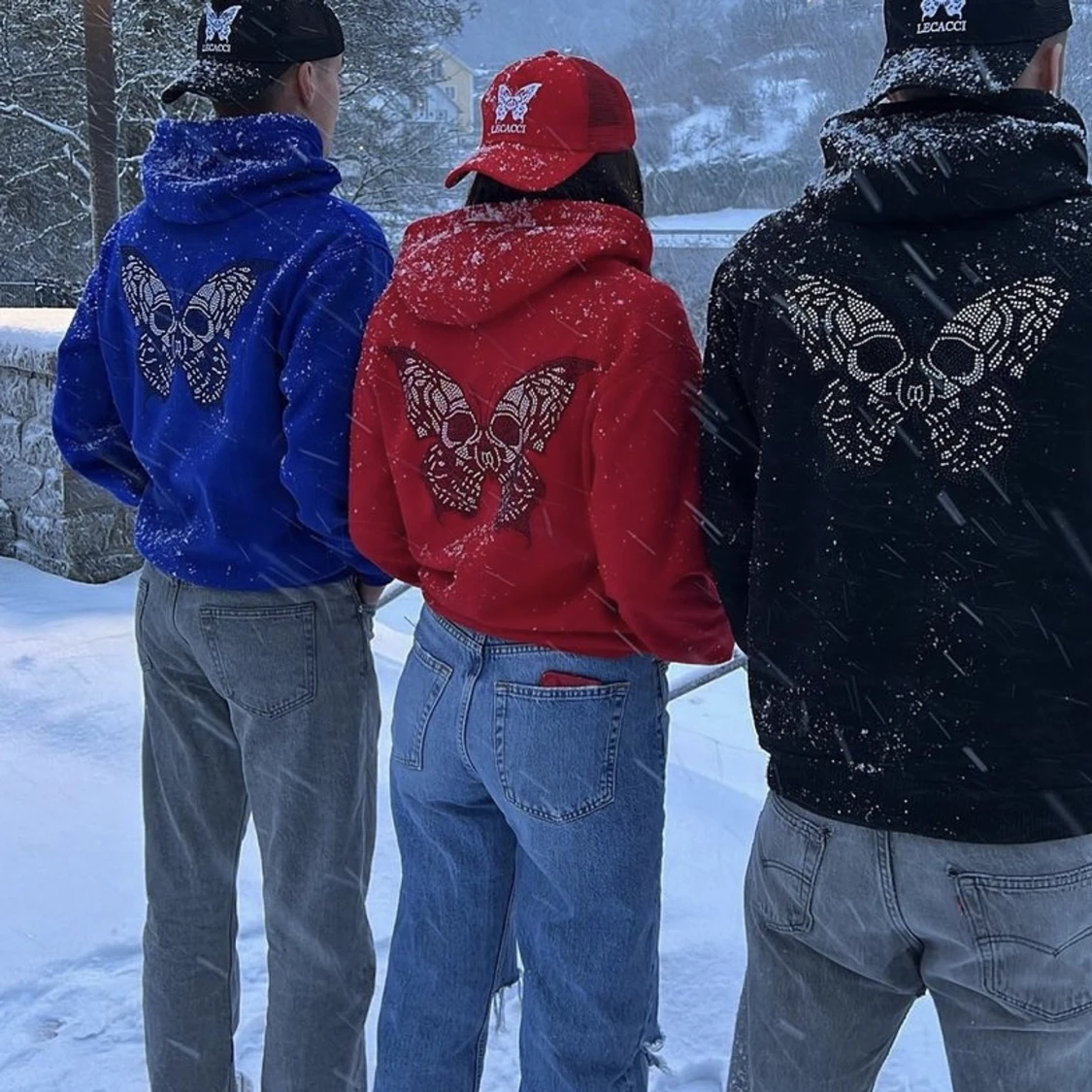 Rhinestone zip up hoodie