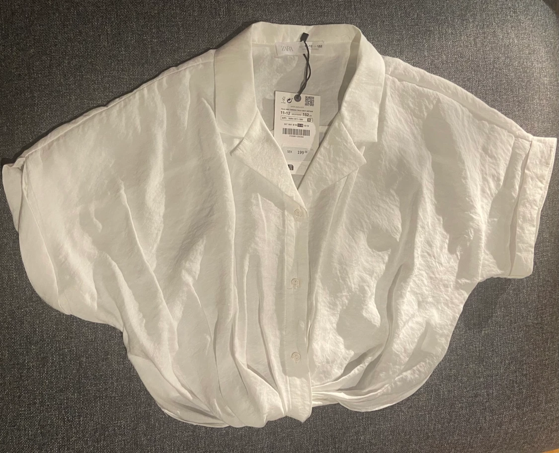 Kortärmad skjorta vit