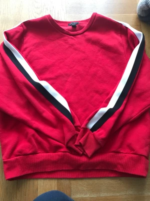 Röd Tjocktröja - Gammla kläder jag ska bli av med. (Kan finnas spår av katthår)  Kontakta gärna först! Kan också mötas upp i Kristianstad