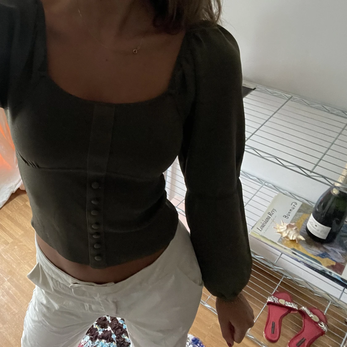 Khakigrön topp - 22