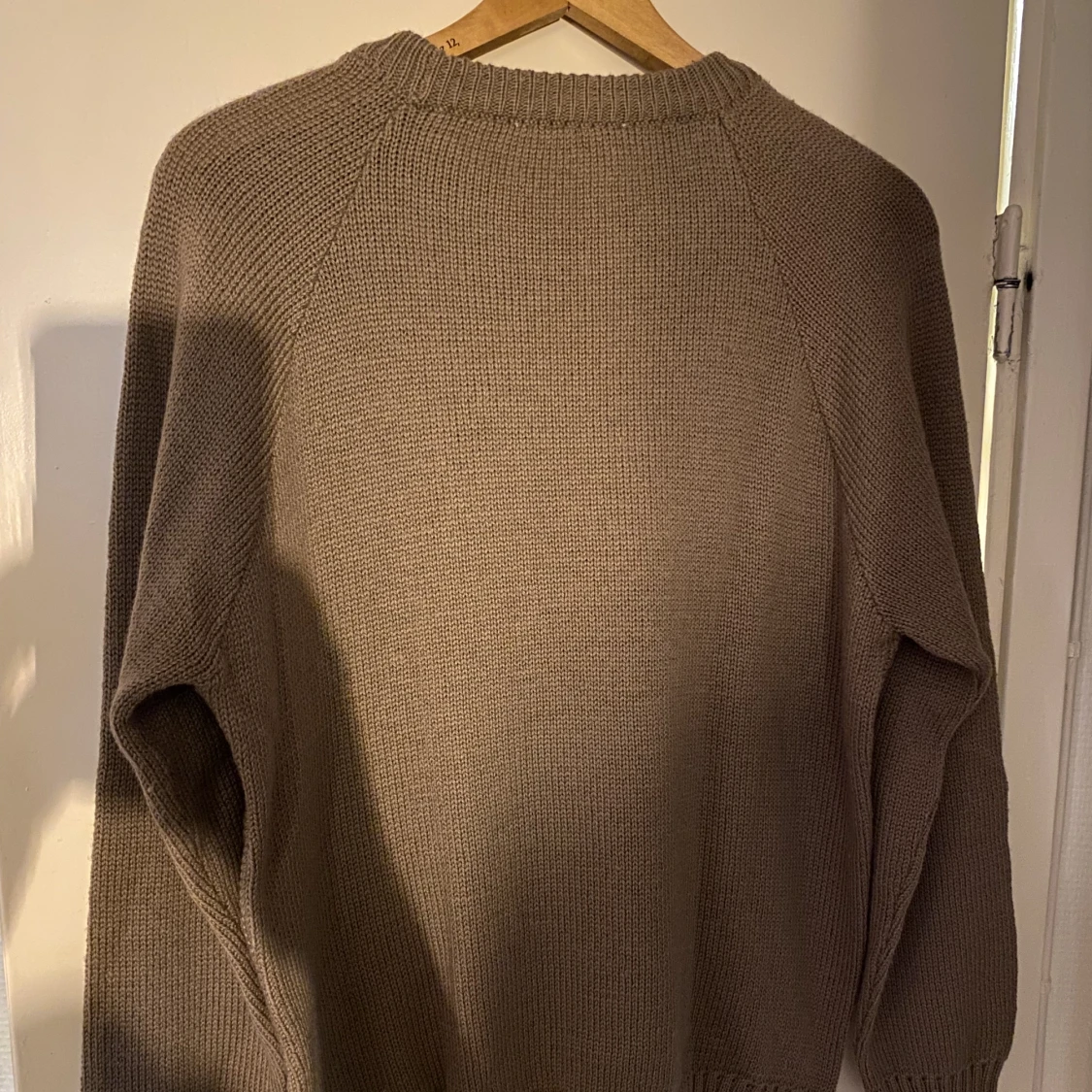 Tröja i läder och ull - 91