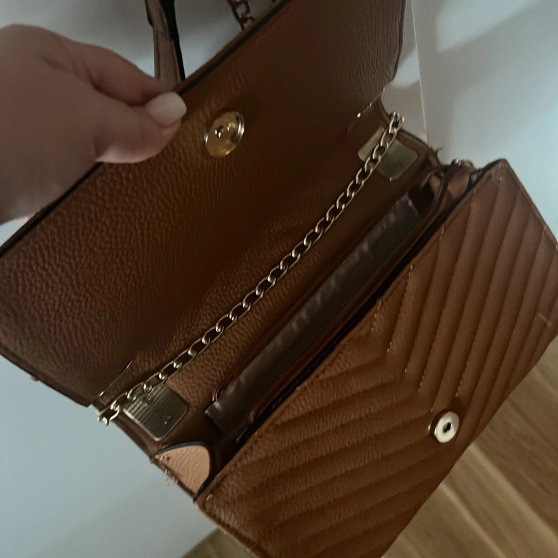 YSL väska brun beige   - 91