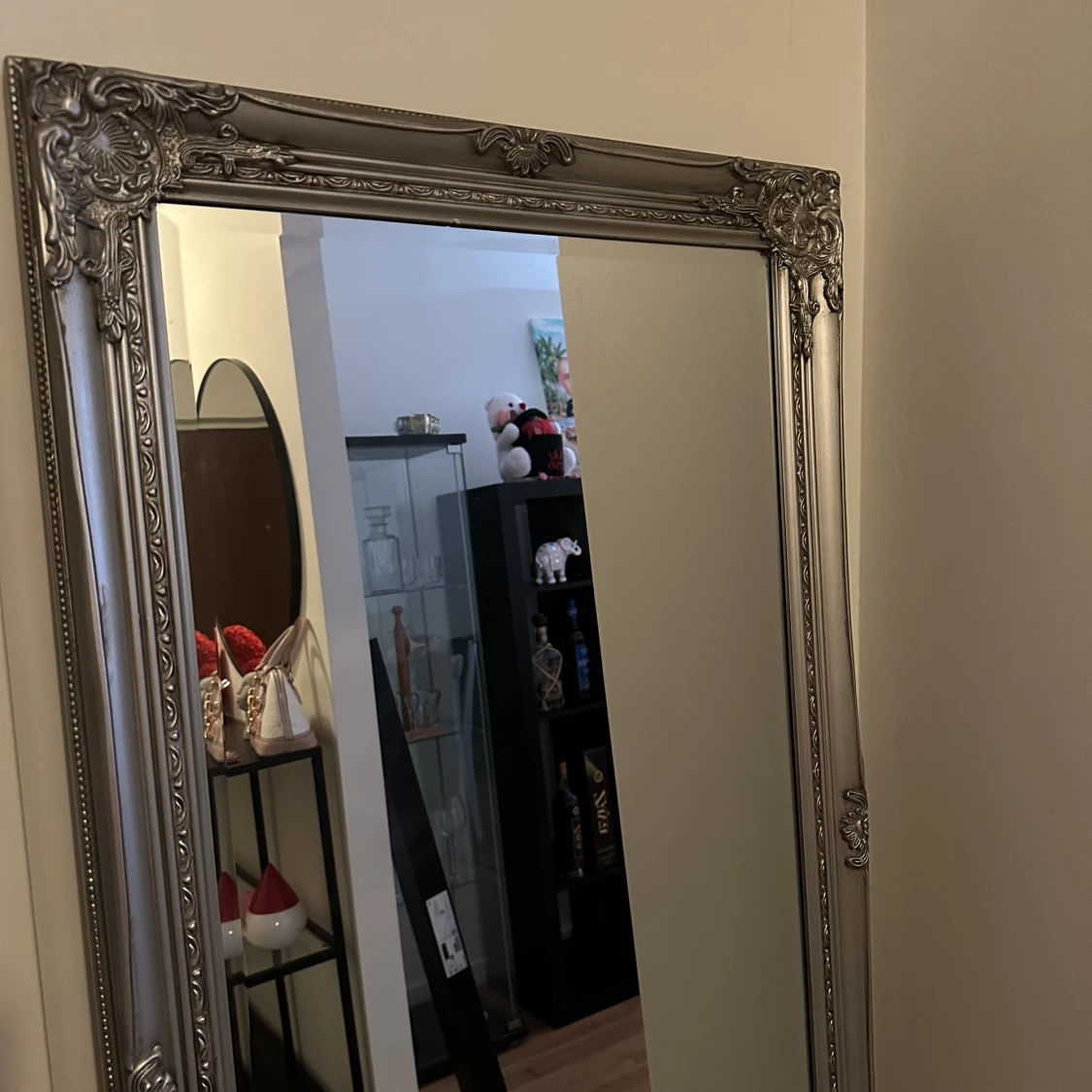 Stor silver spegel  - 91