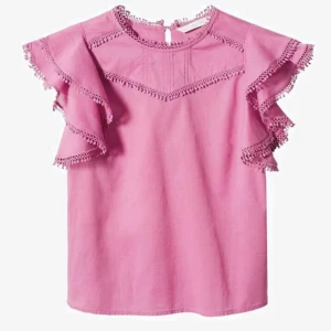Rosa t shirt  - Jättefin topp från mango som tyvärr inte passar längre, andvänd Max 2 gånger och är i nyskick, köp direkt för 300❤️