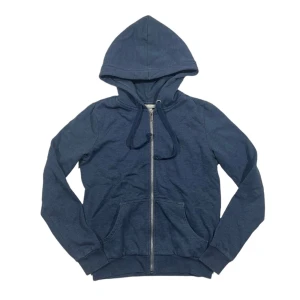 Mörkblå zip-up hoodie - Normal i storleken 